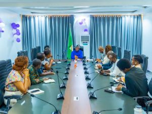 Prof. Andrew Haruna, led a delegation on a courtesy visit to the office of the National Commissioner/CEO of the Nigerian Data Protection Commission (NDPC), Dr. Vincent Olatunji.